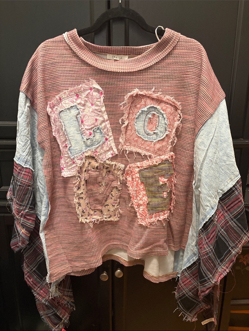 Oli & Hali Cute woman’s Patchwork Top - poncho style.